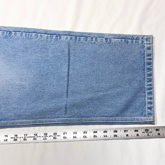 Vans Off the Wall Denim Jeans 32x29 Blue Wide Leg Baggy Loose Fit New - Picture 8 of 10